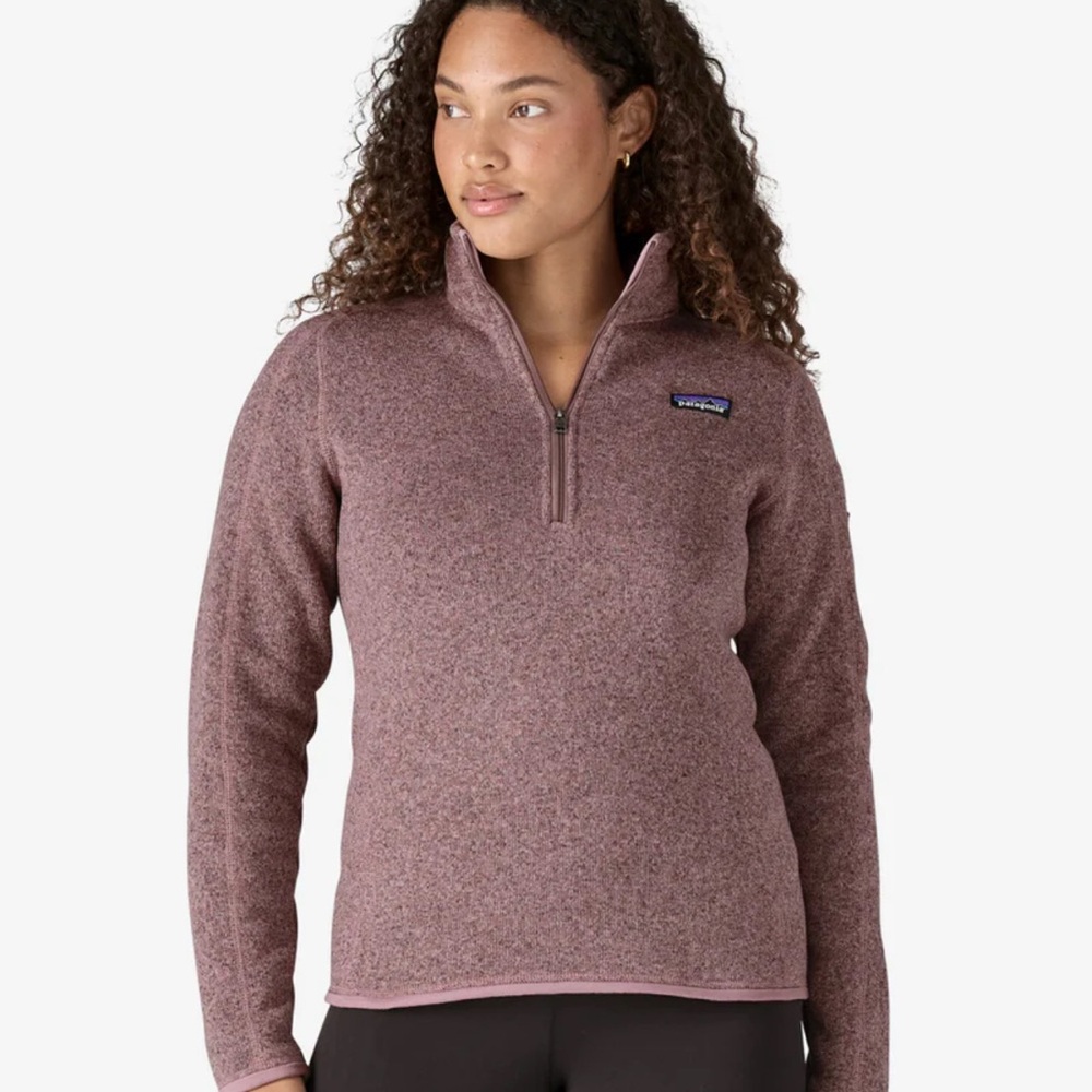 Patagonia Women's Mauve Better Sweater Quarter-Zip Pullover
